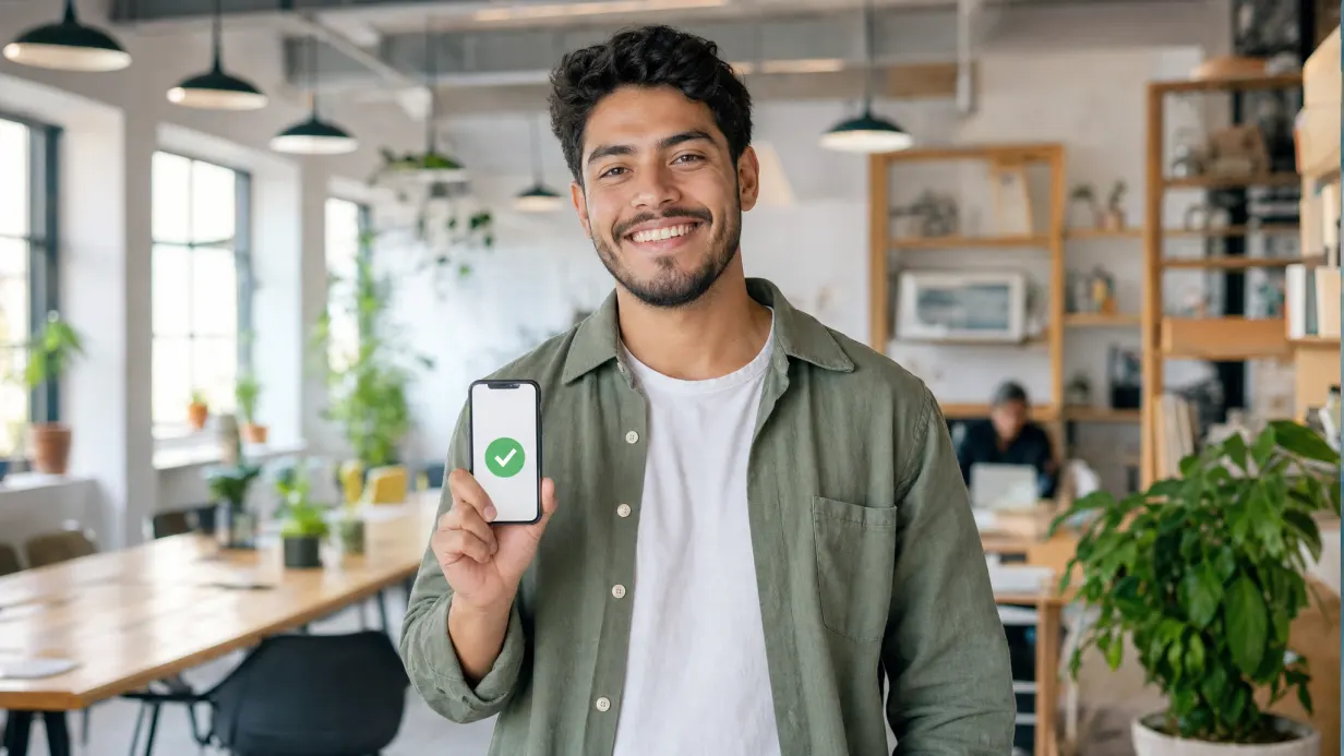 Persona solicitando un préstamo sin codeudor desde el celular con aprobación digital en Colombia